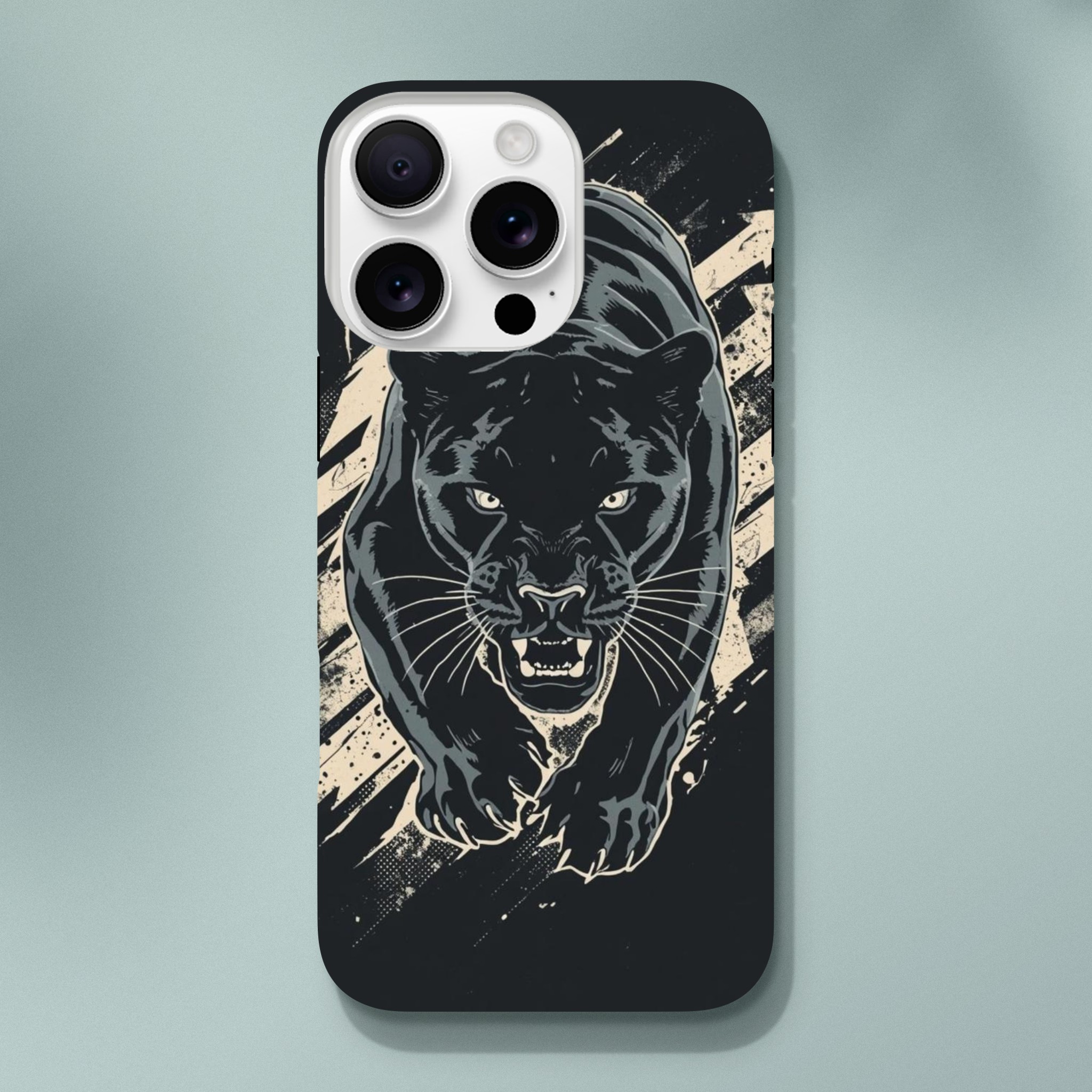 Coque iPhone Panthère noire – Style urbain streetwear