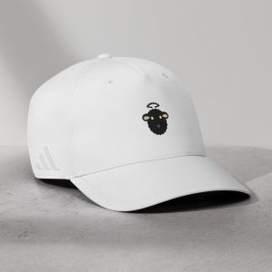 Casquette Adidas « Mouton Noir » – Emblème minimaliste noir et or