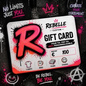 Carte cadeau Rebelle Custom d’une valeur de 100 euros