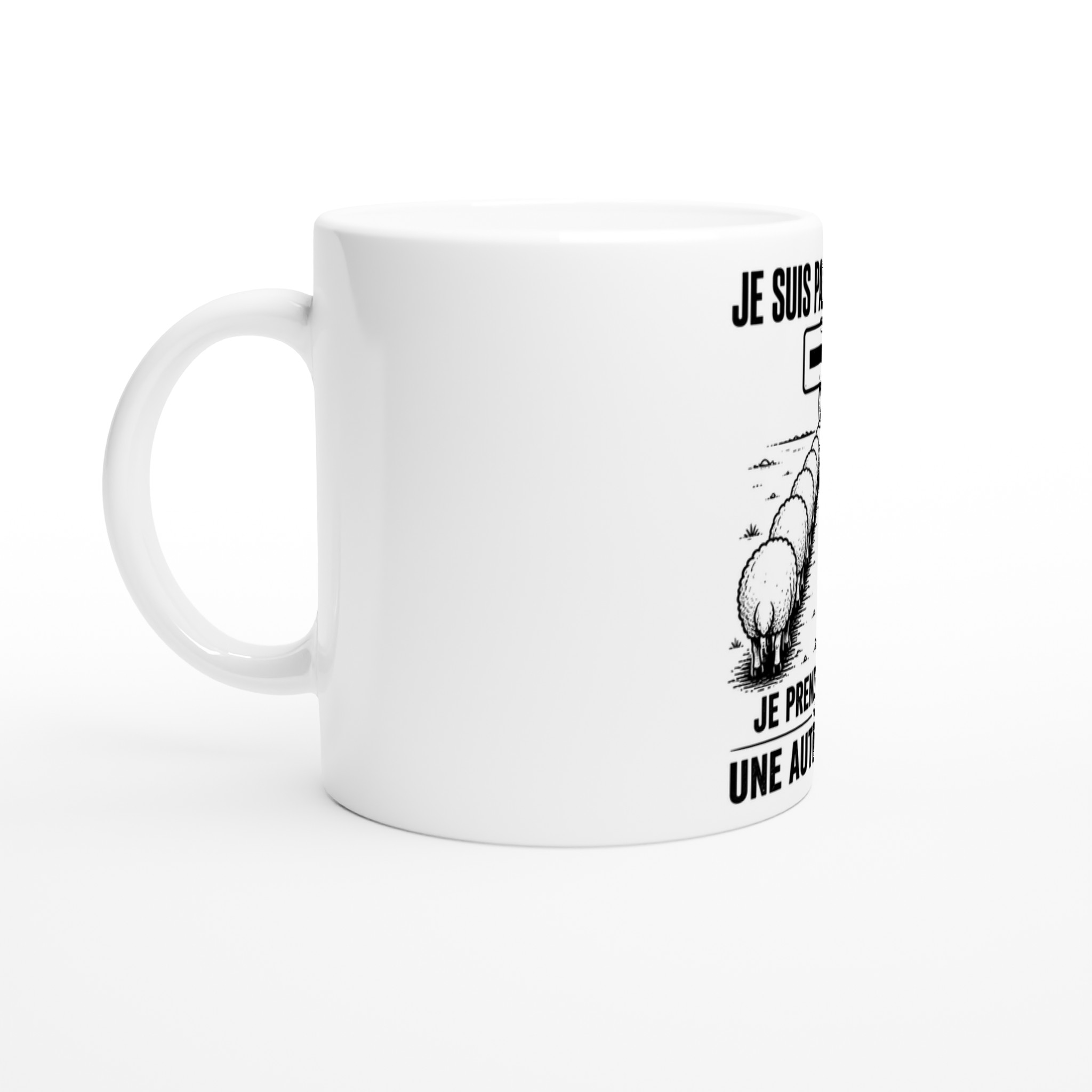 Mug mouton indépendant – Je prends juste une autre route