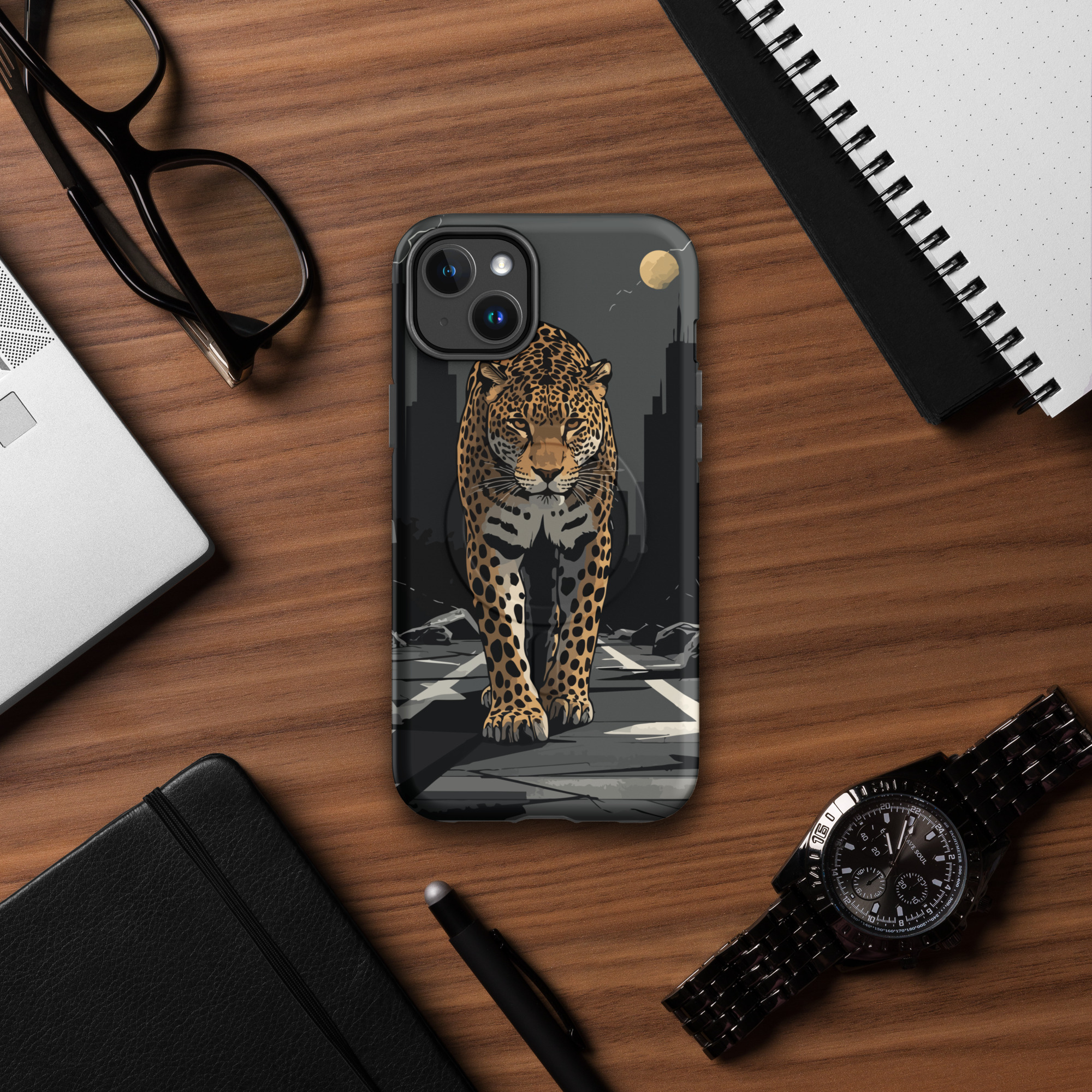 Coque iPhone MagSafe® Léopard – Instinct indomptable