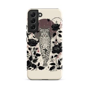 Coque Samsung Léoparde Sombre – Féline, libre, indomptable.