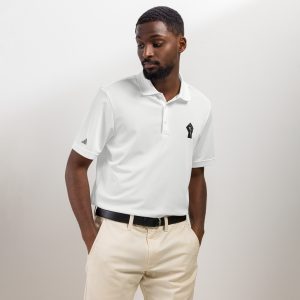 Polo Adidas poing levé brodé – Force et liberté