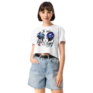Crop top « Je suis libre de leur regard » – Esprit libre, style affirmé - Divers coloris