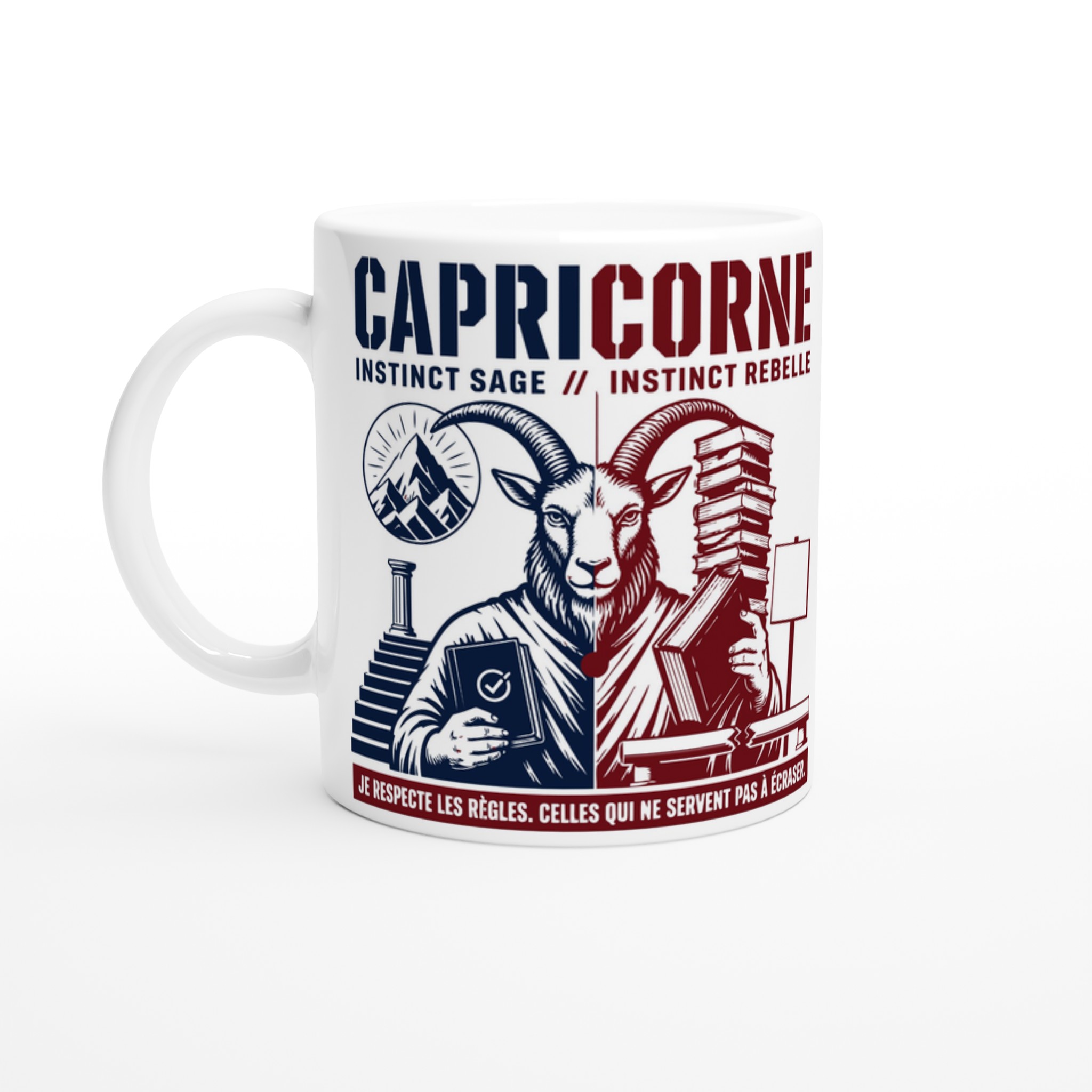 Mug Capricorne 325 ml — Instinct sage, instinct rebelle