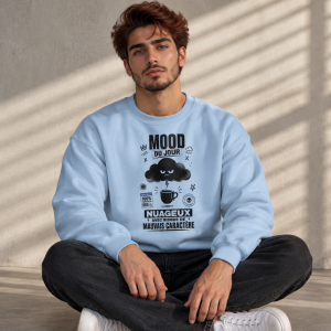 Sweat unisexe mood du jour – Météo intérieure sarcastique - Divers coloris