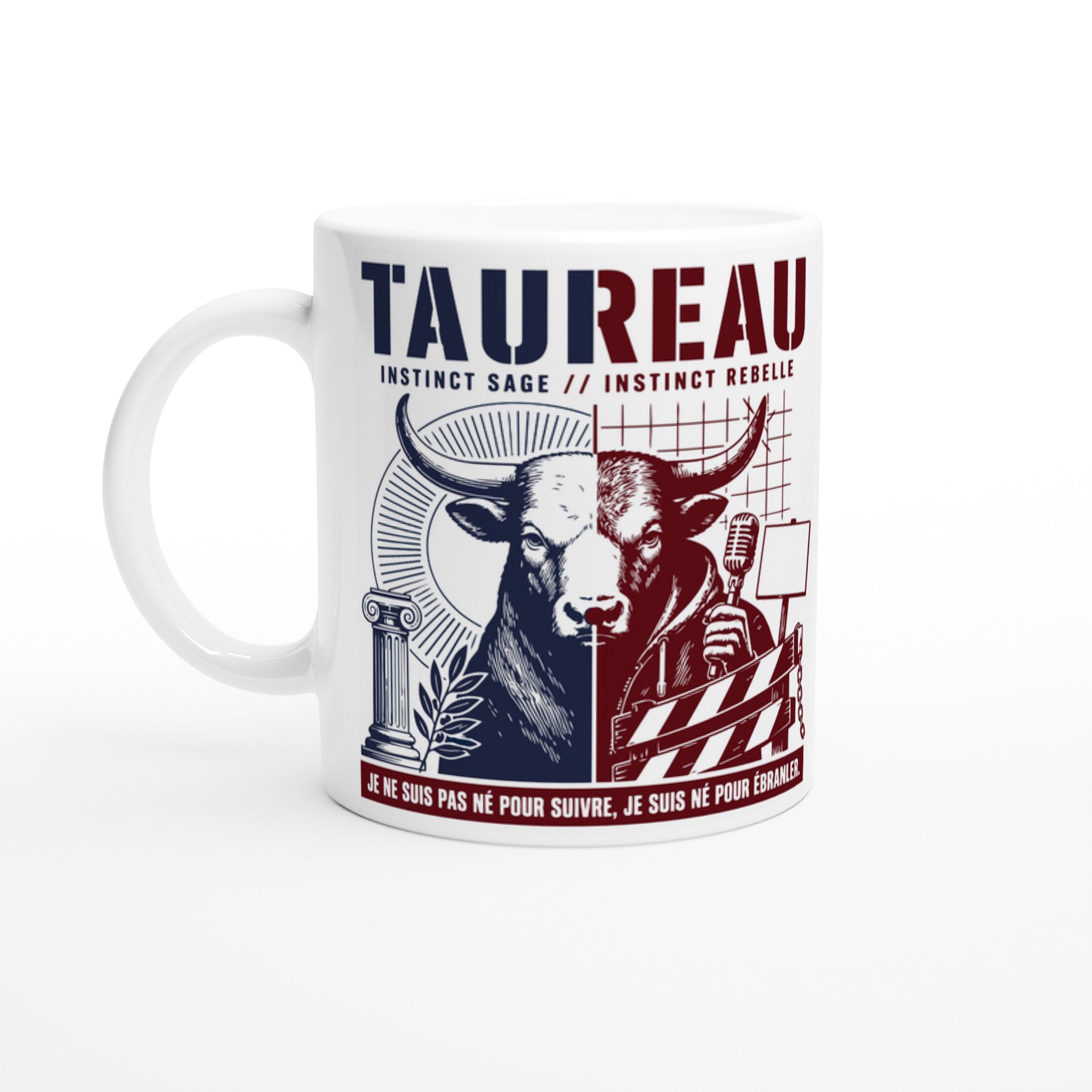 Mug Taureau 325 ml — Instinct sage, instinct rebelle