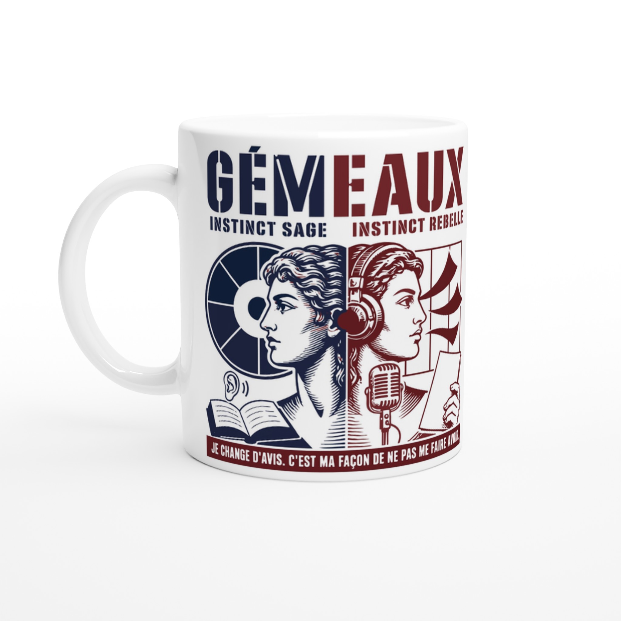 Mug Gémeaux 325 ml — Instinct sage, instinct rebelle
