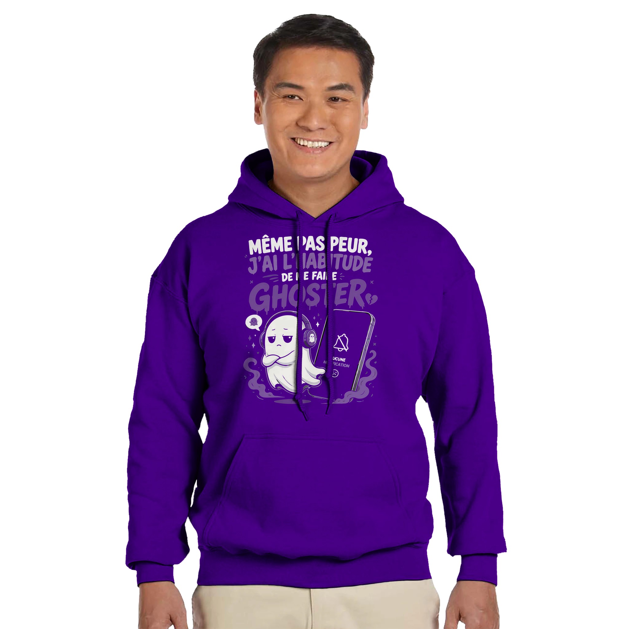 Sweat ghosting Halloween – Même pas peur, j’ai l’habitude de me faire ghoster