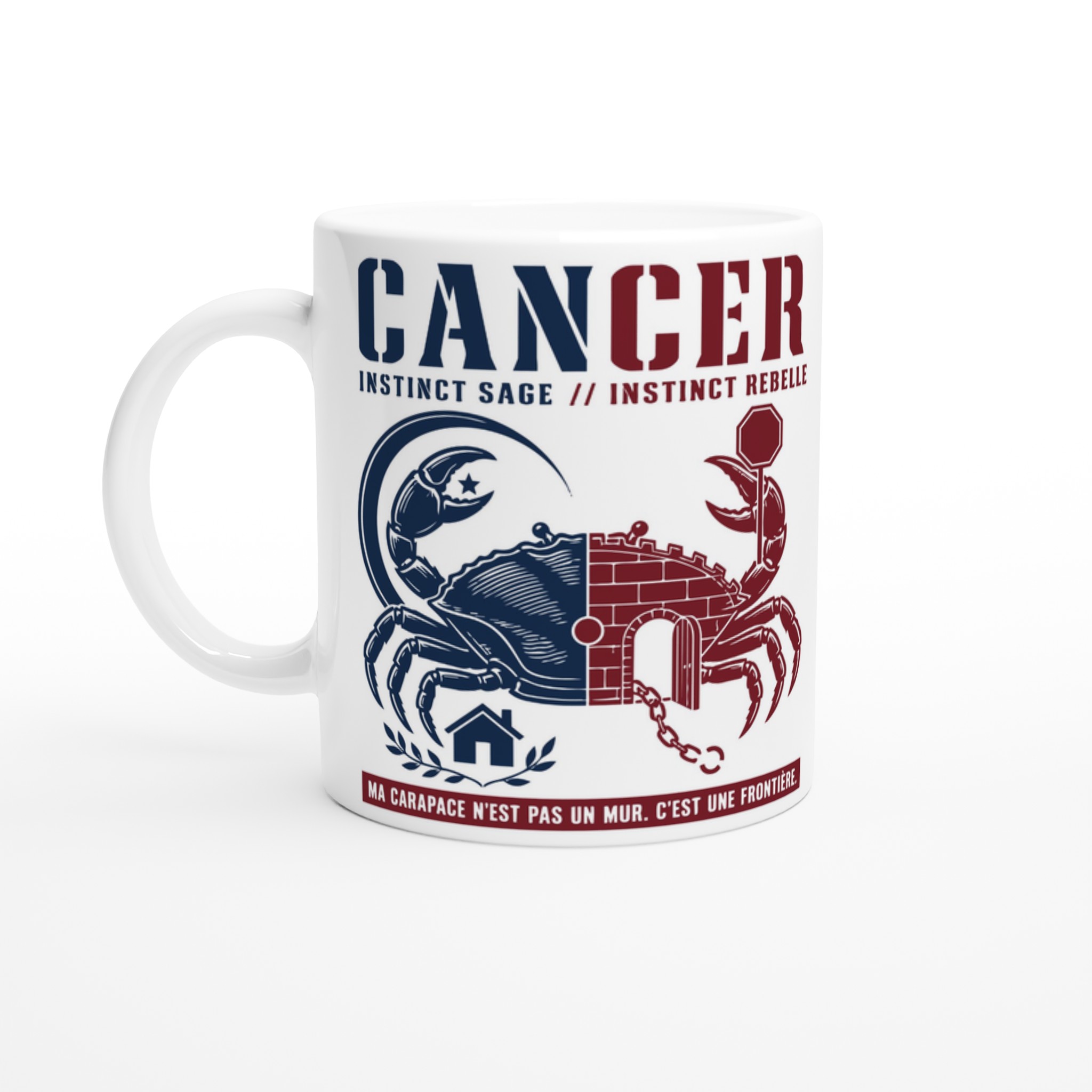 Mug Cancer 325 ml — Instinct sage, instinct rebelle