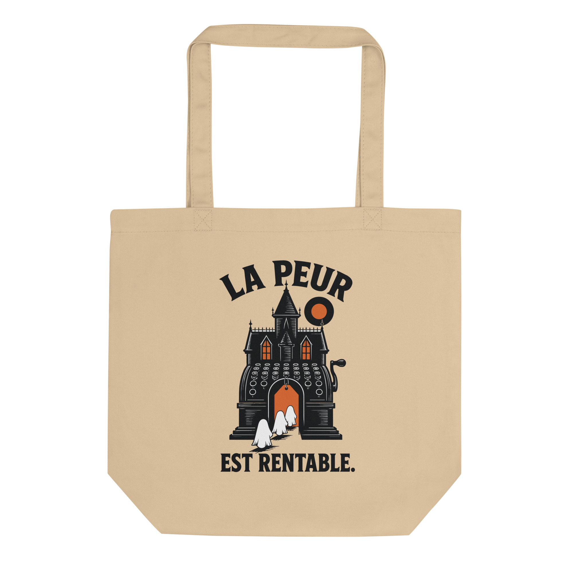 Sac en toile premium « La Peur est Rentable » – Sac Halloween écologique et satirique