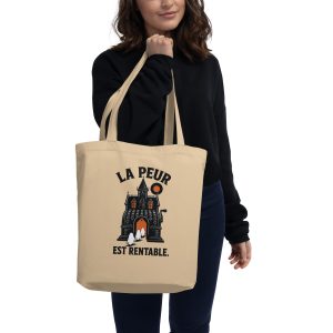 Sac en toile premium « La Peur est Rentable » – Sac Halloween écologique et satirique