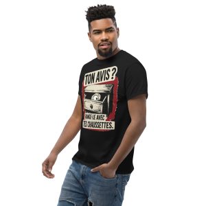 T-shirt « Ton avis ? Range-le avec tes chaussettes. » - Divers coloris