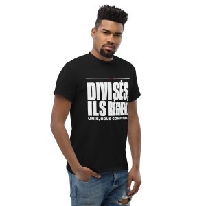T-shirt Divisés, ils règnent – ​​Unis, nous comptons - Divers coloris