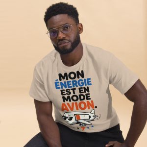 T-shirt Mon énergie est en mode avion – Humour unisexe - Divers coloris