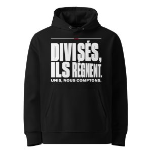 Sweat capuche Divisés, ils règnent – ​​Écologique et unisexe