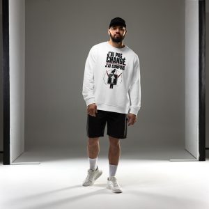 Sweat écologique J’ai pas changé, j’ai compris – Unisexe blanc